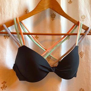 Crisscross Pastel Push-up Bikini Top